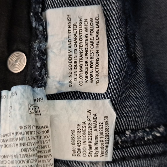 Gloria Vanderbilt Amanda Jeans, Sz 10P - Picture 11 of 11